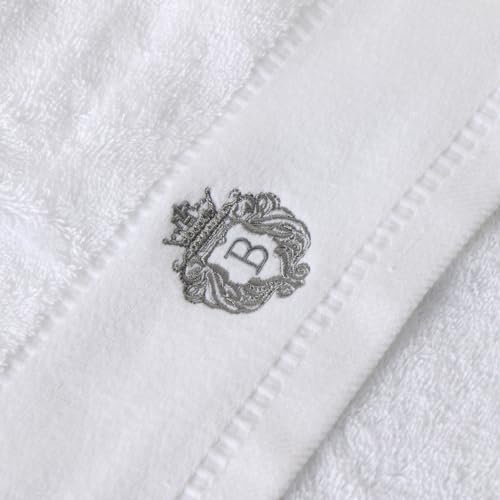 Luxury Bathroom Super Soft and Highly Absorbent Premium 100% Cotton Bath Towel Set for Gifts (White-B) - color: White-b