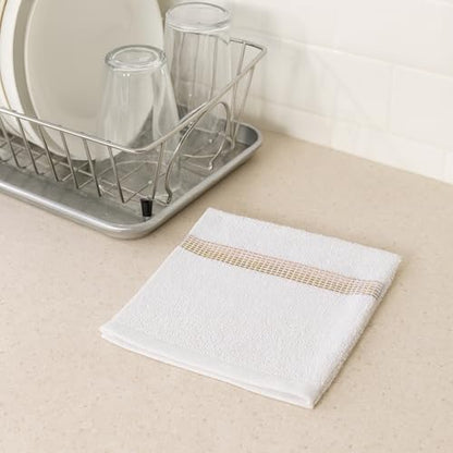 100% Cotton Washcloths 12x12 in, Yellow (10 Pack) - color: Yellow