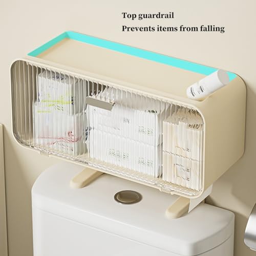 Over The Toilet Storage Shelf - Wall Mounted Organizer, Punch-Free Bathroom & Kitchen Rack, Space-Saving Above Toilet Solution for Home Storage & Bedroom Organization