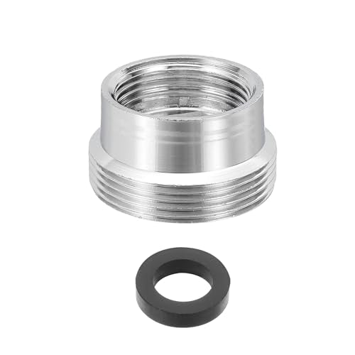 uxcell Faucet Aerator Adapter, M16 Female to M22 Male with Washer, 12mm Length - size: M16 Female to M22 Male, 12mm Length