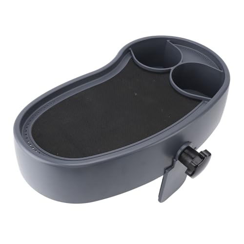 Zopsc Adjustable Hot Tub Tray with Cup Holder Anti Slip Plastic Serving Tray for Beverages Books Food, Heavy Duty Bathtub Side Table for Pool Spa Use, 2-Piece Set