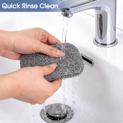8 Pack Soap Holder, Grey Bar Soap Saver Dish for Shower, 4.5" x 3" | High-Efficiency Drainage & Non-Slip, Lift Pads Sponge Tray for Kitchen Sink, Bathroom, Travel, Hotel Cleaning Supplies - color: Grey