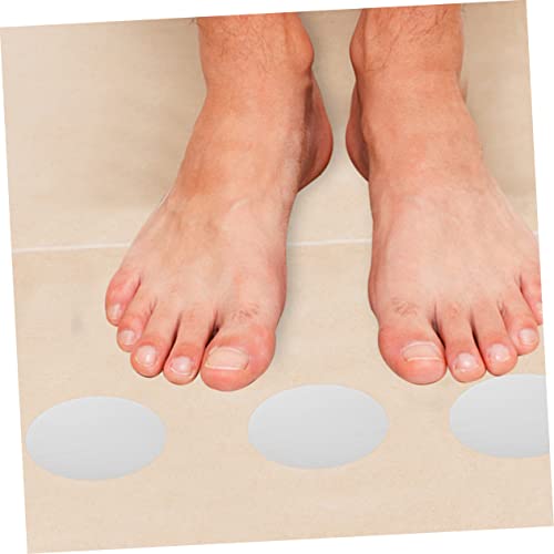 VOSAREA 20Pcs Slip Transparent Shower Stickers Round Safety Stickers for Bathtubs Stairs Pools Easy Installation Strong Adhesion Slip Protection