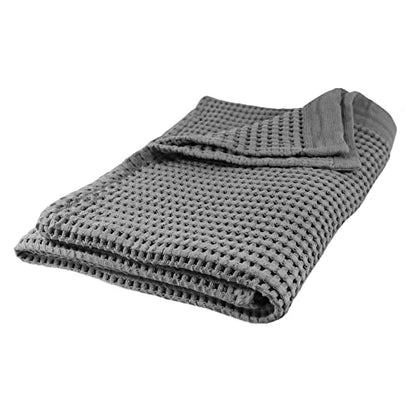 GILDEN TREE Waffle Bath Sheet Quick Dry Towel, Thin Luxury Bath Towels, Bath Sheets 40x80 Large Bath Towels, Modern Style (Slate) - color: Slate, size: Bath Sheet (40" x 80")
