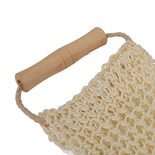 3Pcs Exfoliating Loofah Back Scrubber, Long Body Washcloth Towel Sisal Glove Deep Clean Shower Loofah Set for Home Travel Bathroom