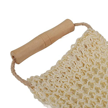 3Pcs Exfoliating Loofah Back Scrubber, Long Body Washcloth Towel Sisal Glove Deep Clean Shower Loofah Set for Home Travel Bathroom