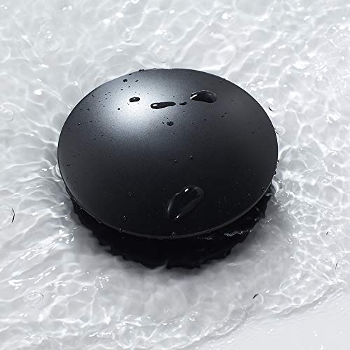 Bathroom Sink Drain Without Overflow Vessel Sink Lavatory Vanity Pop Up Drain Stopper Matte Black - color: Black, size: Without Overflow