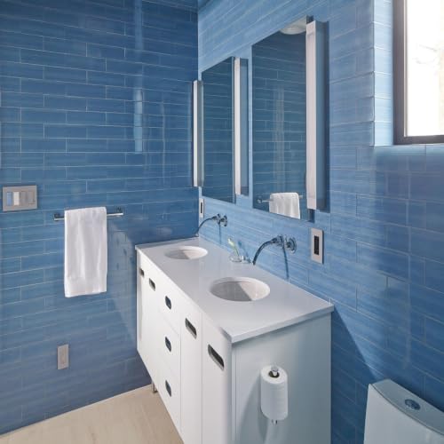 Kohler 99006-NA Verdera® Bathroom Medicine Cabinet with Mirror, Surface or Recessed Bathroom Wall Cabinet, 24 in. W x 30 in. H - size: 24" W x 30"H, style: Standard