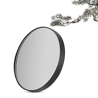 FRCOLOR 3.5 Inch 5X Magnified Suction Cup Makeup Mirror Compact Round Cosmetic Mirror for Bathroom Bedroom Travel