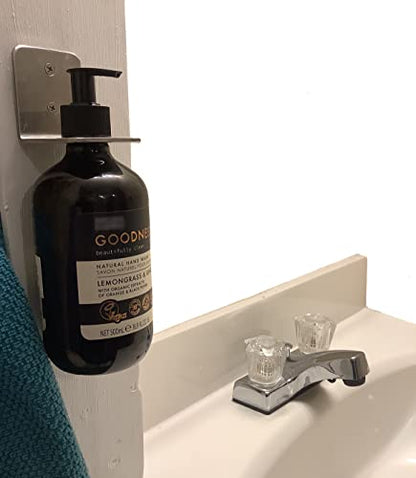 Wall Mounted Soap Bottle Holder for Soap, Shampoo, Conditioner, or Lotion Bottles (1-1/8" Hole)