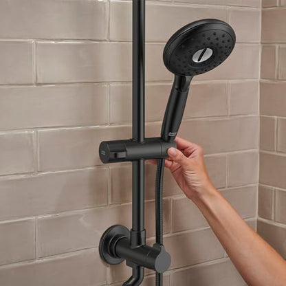 American Standard 24" Spectra Versa Shower System, Rain Head, Matte Black - color: Matte Black
