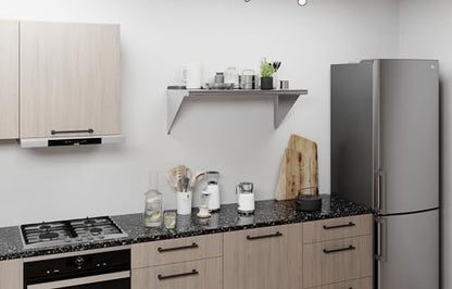 AmGood 36" Long X 18" Deep Stainless Steel Wall Shelf | NSF Certified | Appliance & Equipment Metal Shelving | Kitchen, Restaurant, Garage, Laundry, Utility Room - size: 36" Long X 18" Deep