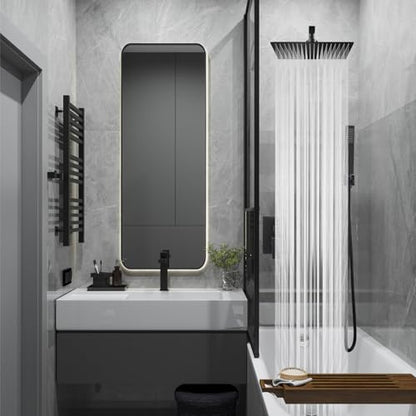 Midanya Shower Faucet Set with Handheld Sprayer,16 Inch,Oil Rubbed Bronze | Rough-in Shower Valve and Trim Kit Included,Square Rain Head,Wall Mount Shower System,All Metal,Bathroom - color: Bronze, size: 16 Inch