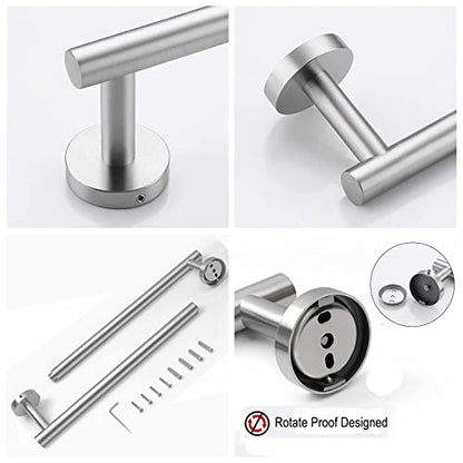 20 Inch Towel Bar 2 Pack for Bathroom 9/12/16/20/24/28/33 Inch Kitchen Hand Towel Holder Brushed Nickel Stainless Steel 304 RUSTPROOF Wall Mount Towel Rod 2 of Pack (2, Brushed Nickel, 20 Inch) - color: Brushed Nickel, size: 20 Inch