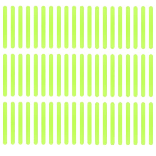 Luminous Non Slip Shower Stickers, Anti Slip Waterproof Bathtub Adhesive Mat Strips, Safe Visible Stair Floor Ladder Tape Decal, Protect Kid Elder for Boat Swimming Pool Health Club (60 Pcs) - color: 60 Pcs