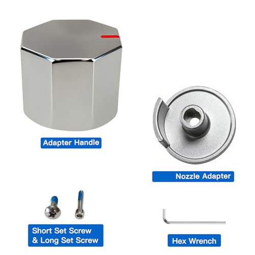 All Metal Replacement for Moen Tub/Shower Lever Handle, Compatible with Moen Posi Temp Shower Handle and for Cartridge,Single Handle Faucets for Adjust Water Volume and Temperature,Knob Chrome - color: Knob Chrome
