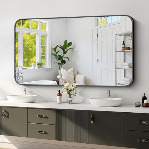 Koonmi Bathroom Wall Mirror,30x55 Inch Large Vanity Mirror for Over Sink - size: 55"L x 30"W