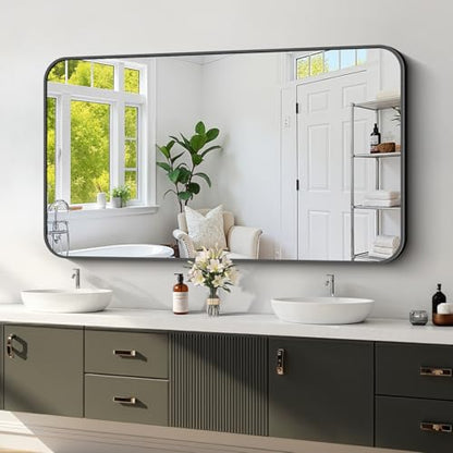 Koonmi Bathroom Wall Mirror,30x55 Inch Large Vanity Mirror for Over Sink - size: 55"L x 30"W