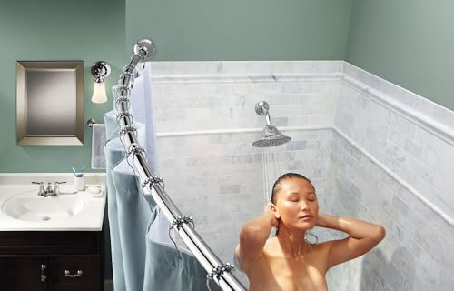 Moen SR2100CH Shower Curtain Rings, Pack of 12, Chrome
