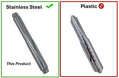 Premier Stainless Steel Toilet Paper Roller Holder, Spring-Loaded (Chrome) - color: Chrome