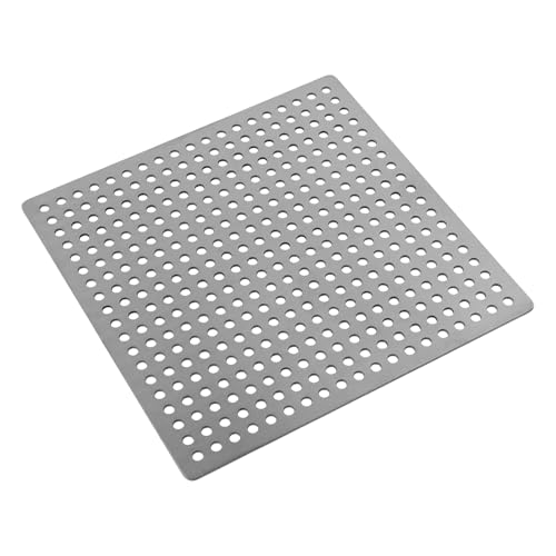 Square Drain Cover Grates,4.9" x 4.9" 304 Stainless Steel Drainage Grate Cover Replacement Floor Drain Strainer for Shower, Bathroom Floor, Balcony, and Outdoor Garden Drains - size: 4.9" x 4.9"
