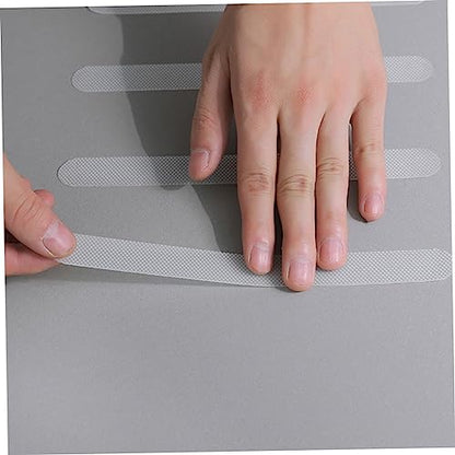 TEHAUX 4sets Non-Slip Shower Floor Strips Slip Sticker Tape for Tub Bathroom Safety