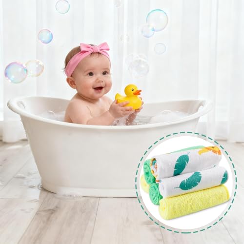 Baby Washcloths, 24Pack Baby Wash Cloths Extra Soft & Ultra Absorbent, Baby Towels and Washcloths Face Towels for Unisex Boys Girls Body, Washclothes Gentle on Sensitive Skin, 9x9 Lion - color: Lion