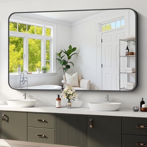 Koonmi Bathroom Wall Mirror,36x60 Inch Large Vanity Mirror for Over Sink - size: 60"L x 36"W