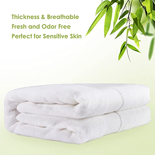 Extra Large Bath Sheets Towel for Body, Adult Kids Baby, and Hotel, Spa,Gym Luxury Super Soft Highly Absorbent Oversized Towels 35" x 70" 1 Pack White