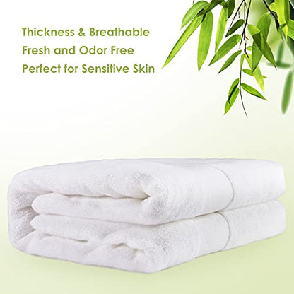 Extra Large Bath Sheets Towel for Body, Adult Kids Baby, and Hotel, Spa,Gym Luxury Super Soft Highly Absorbent Oversized Towels 35" x 70" 1 Pack White