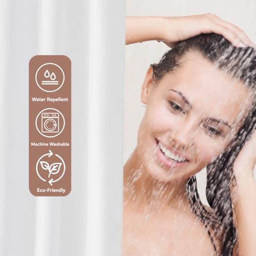 Felisa Stall Fabric Shower Curtain Liner with 3 Magnets,36W x 84L, Waterproof & Hotel Quality Shower Stall Curtain for Bathroom,Soft Cloth,Small Narrow Size Shower Curtain,White - size: 36"W x 84"L (Pack of 1)