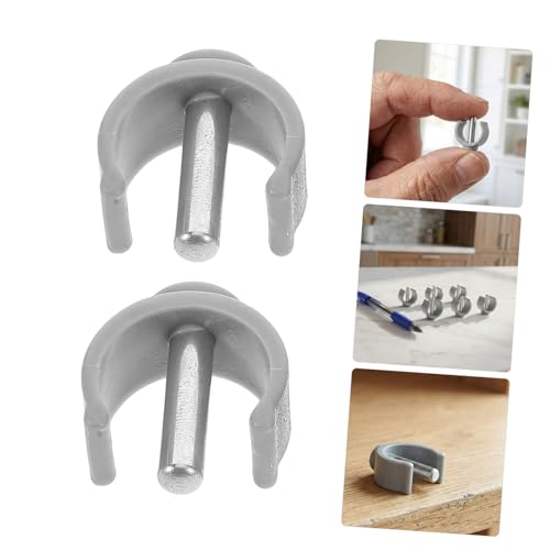 MAGICLULU Walker Clamp Buckle and Cane Securing Clamp 6pcs -Shape Latch Clips 25mm for Adjustable Canes, Folding Crutches, and Toilet Safety Rail Support