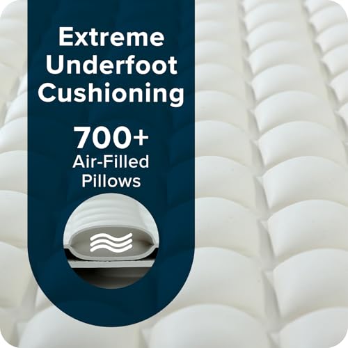 SlipX Solutions Pillow Top Soft Padded Non Slip Bathtub Mat, 27x15.5, Cream | Soft Anti Slip Bath Tub And Shower Mat, 700 Air-Filled Pillows, Strong Suction Cups, Extra Comfort Underfoot - color: Cream