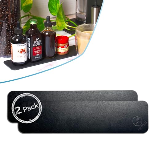 Ternal DripGuards Absorbent Counter Mat 2-Pack | Waterproof, Quick-Dry Coffee Bar Mat for Kitchen, Sink & Drink Station | Non-Slip, Spill-Proof Protector for Water, Oil & Syrup [3 x12in]. - size: 3x12in-Regular