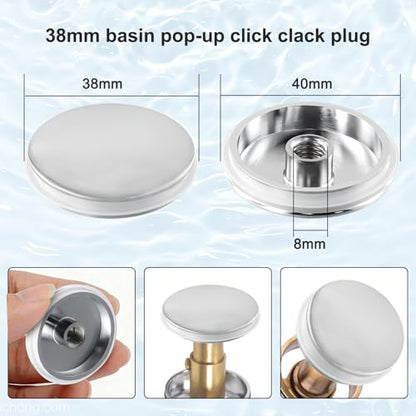 Sink Drain Stopper, Pop-Up Stopper Cap Garbage Disposal Stopper Sink Drain Stopper Replacement for Kitchen Bathroom Basins(1Pcs)