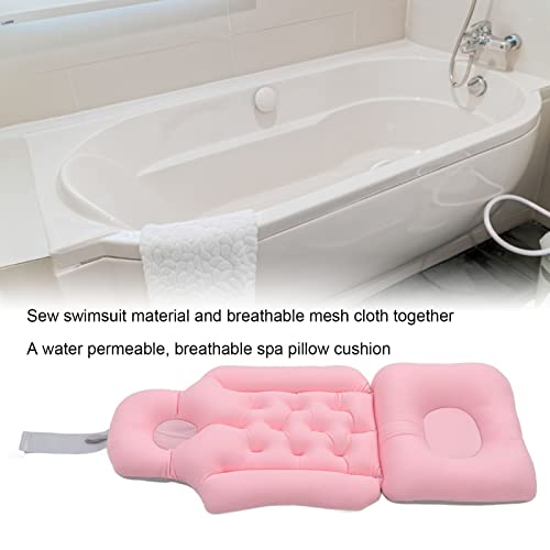 Full Body Bath Cushion for Bathtub Soft Folding Headrest Back Support Bath Cushion for Tub Neck and Back Comfort Adult Bath Mat for Home Use