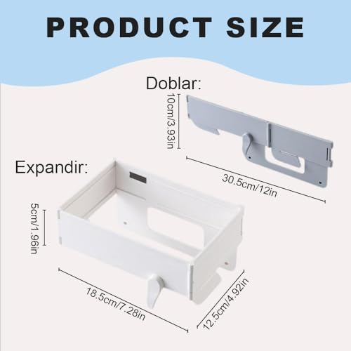 Foldable Trash Bag Holder, Magnetic Portable Trash Bag Holder Easy to Open Close, Space Saving Wall Mounted Foldable Garbage Bag Hanger for Kitchen Toilets Table Sides (Gray-2PCS) - color: Gray-2PCS