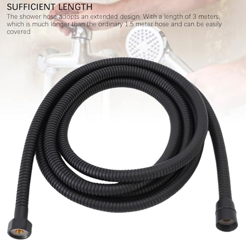 Naroote Extra Long Shower Hose, 3 Meter Stainless Steel Extension Hose, Kink Free Design with Handheld Shower Sprayer Compatibility, Ideal for Bathroom