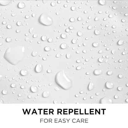 Hookless It's A Snap! Polyester Fabric Snap-in Replacement Shower Curtain Liner with Magnets for Hookless Curtain with Sheer Window, 70" x 54", Water-Repellent, Easy Install, White - color: White, size: 70"W x 54"L (Pack of 1), style: With Magnets
