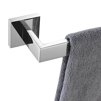 KOKOSIRI 12-Inch Single Towel Bar, Bathroom Kitchen Towel Holder, Wall Mounted SUS304 Stainless Steel Towel Rack, Polished Chrome, B4003CH-L12 - color: Polished Chrome, size: 12-Inch