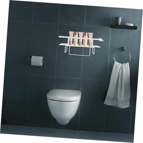 ULTECHNOVO Toilet Shelf Over The Toilet Shelf Bathroom Rack Iron Organizer Easy Install