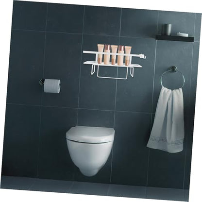 ULTECHNOVO Toilet Shelf Over The Toilet Shelf Bathroom Rack Iron Organizer Easy Install