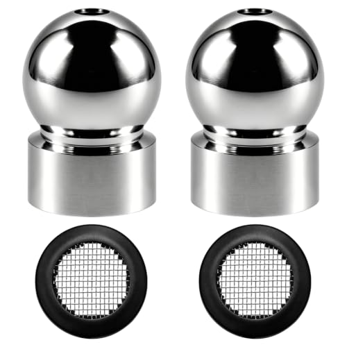 4pcs Shower Head Swivel Ball Adapter＆ 2pcs Net Pads, Shower Head Lifting Pipe Adapters , Angle Adapter for Garden Hose, for Home Bathroom Replacement