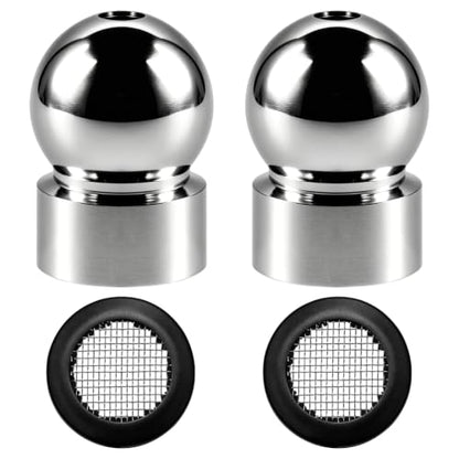 4pcs Shower Head Swivel Ball Adapter＆ 2pcs Net Pads, Shower Head Lifting Pipe Adapters , Angle Adapter for Garden Hose, for Home Bathroom Replacement