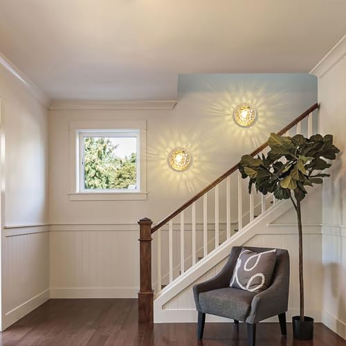 Modern Gold Globe Wall Sconce,Single Light with Clear Glass Shade - color: Gold - Hammered Clear Glass, size: 1-Light