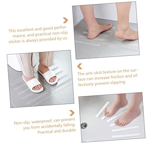 Ciieeo 12pcs Bathtub Sticker Slip Shower Sticker Skid Strips Peva Nonslip Adhesive Strips for Bathroom Safety