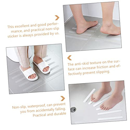 Ciieeo 12pcs Bathtub Sticker Slip Shower Sticker Skid Strips Peva Nonslip Adhesive Strips for Bathroom Safety