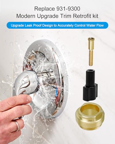 9319300 Trim Retrofit Kit Fit for Pfister Avante Shower Faucet Adapter | Brass Material Provides Reliable Adjustment Control, Leakproof Performance and Smooth Water Flow Regulation - color: 1 pack