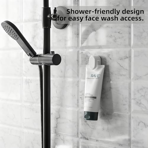3-Pack Toothpaste Holders Wall Mounted, Adhesive Tube Clips for Bathrooms | JM.JEEMI Tooth Paste Wall Holder Hanger, Paint & Lotion & Cosmetic in Tubes Organizer Gripper - White, Round, Small - size: Small_Rd