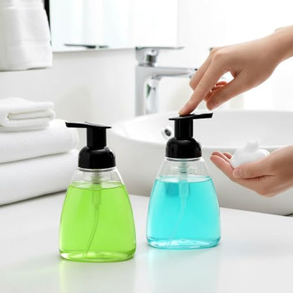 Bekith 12 Pack Foaming Hand Soap Dispenser, 10 Oz Liquid Soap Dispenser Empty Refillable Containers Plastic Pump Bottles for Kitchen, Bathroom, Commercial